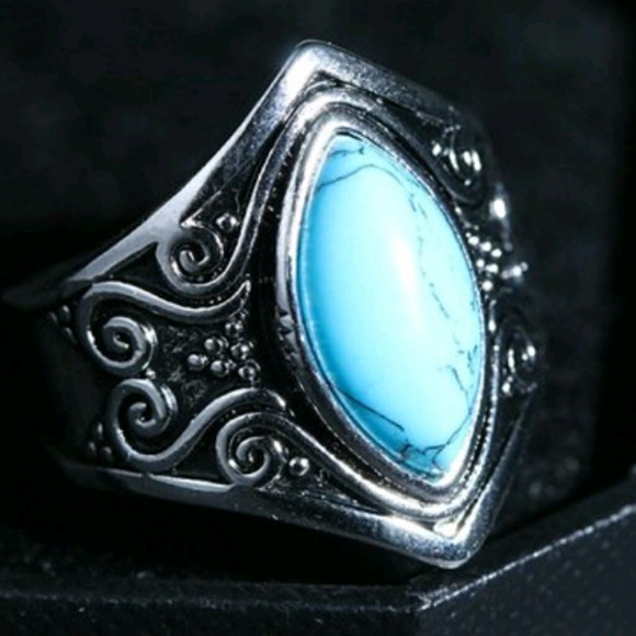 New Beautiful Turquoise and sterling silver ring - Picture 1 of 2